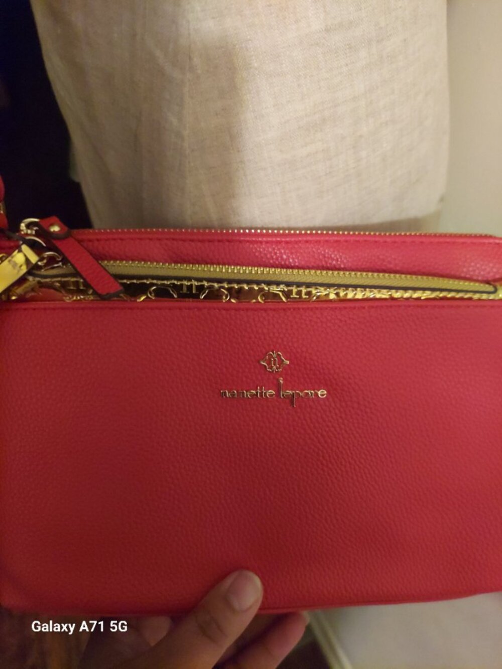 Nanette Lepore Red and Gold Crossbody for @chatwthisorthat - Picture 4 of 10